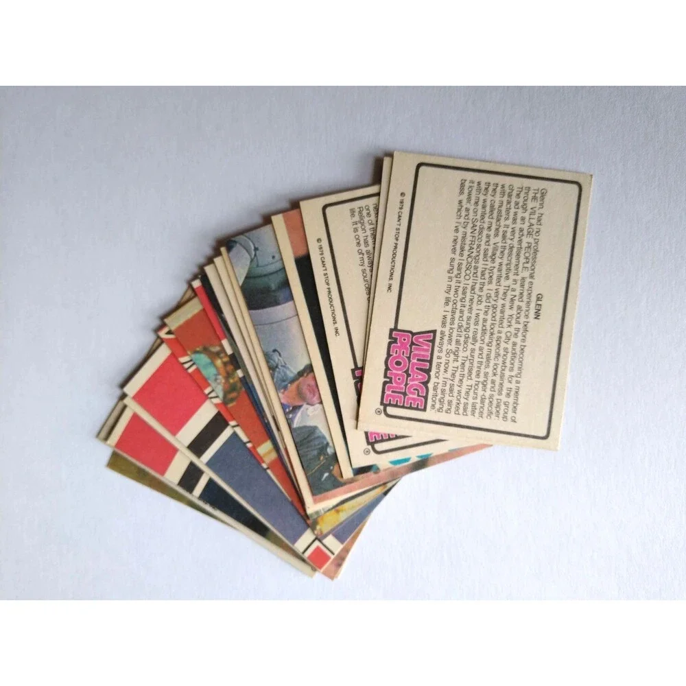 Vintage Village People Trading Cards Lot of 18 1979 Non-Sport Disco Dance Music